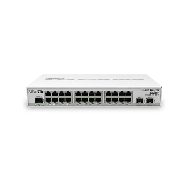 MikroTik 24xGbit port asztali switch, 2xSFP+ foglalat, dual-boot OS MikroTik 24xGbit port asztali switch, 2xSFP+ foglalat, dual-boot OS