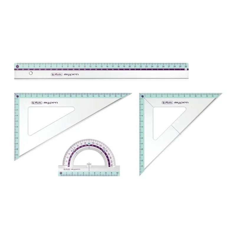 Herlitz my.pen 4db-os vonalzókészlet Herlitz my.pen 4db-os vonalzókészlet