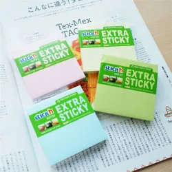Stick`N ExtraSticky Recycled 76x76 mm 90 lap újrahasznosított pasztell kék jegyzettömb