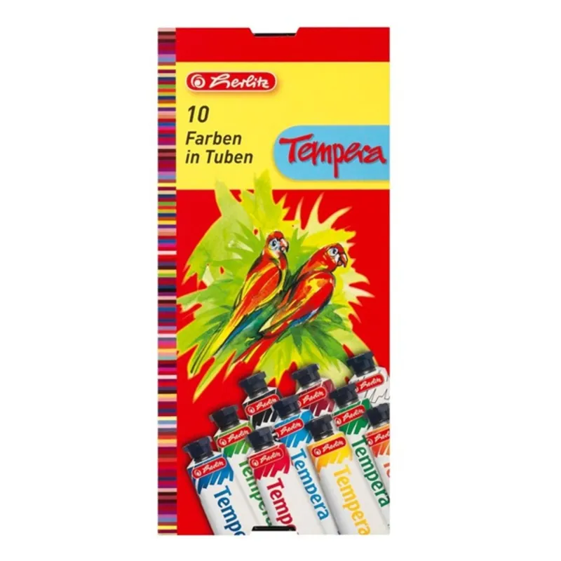 Herlitz 10x16ml 10 féle színű tempera Herlitz 10x16ml 10 féle színű tempera