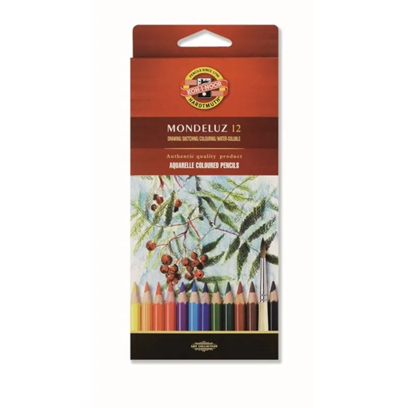 Koh-I-Noor 3716 Mondeluz aquarell 12db-os színes ceruza készlet Koh-I-Noor 3716 Mondeluz aquarell 12db-os színes ceruza készlet