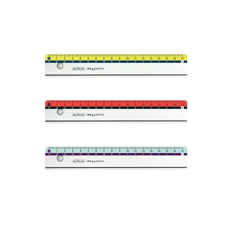 Herlitz my.pen 17cm-es színes vonalzó Herlitz my.pen 17cm-es színes vonalzó