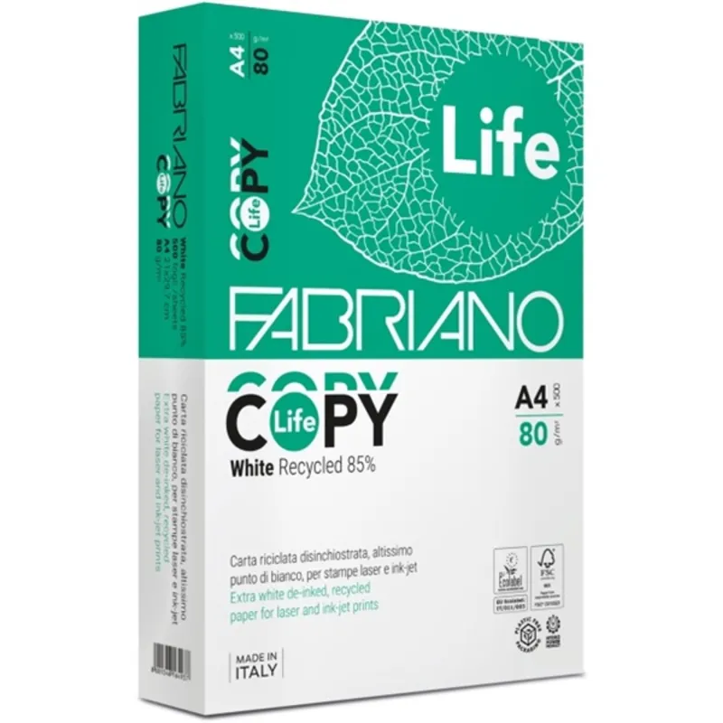 Fabriano Copy Life A4 80g újrahasznosított másolópapír Fabriano Copy Life A4 80g újrahasznosított másolópapír