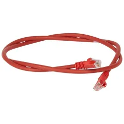 LEGRAND patch kábel RJ45-RJ45 Cat6 árnyékolatlan (U/UTP) LSZH (LSOH) 1 méter pir