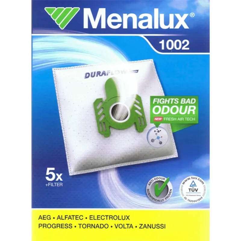 Menalux 1002 5 db szintetikus porzsák+1 mikroszűrő Menalux 1002 5 db szintetikus porzsák+1 mikroszűrő
