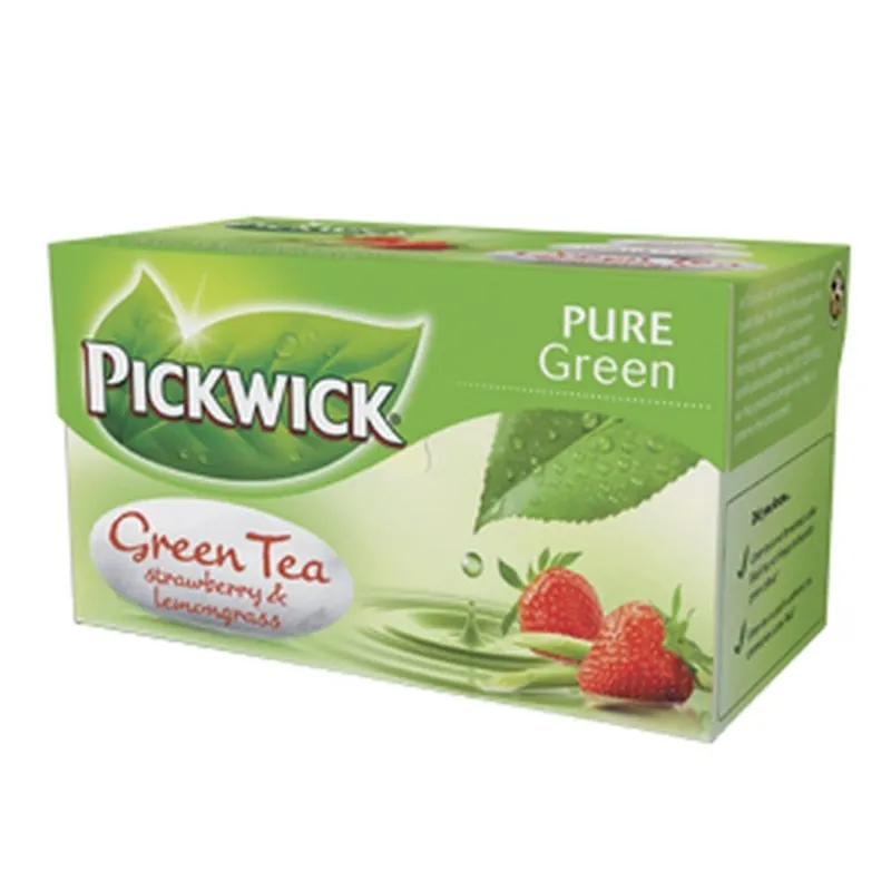 Pickwick eper-citromfű 1,5g/filter 20db/doboz zöld tea Pickwick eper-citromfű 1,5g/filter 20db/doboz zöld tea