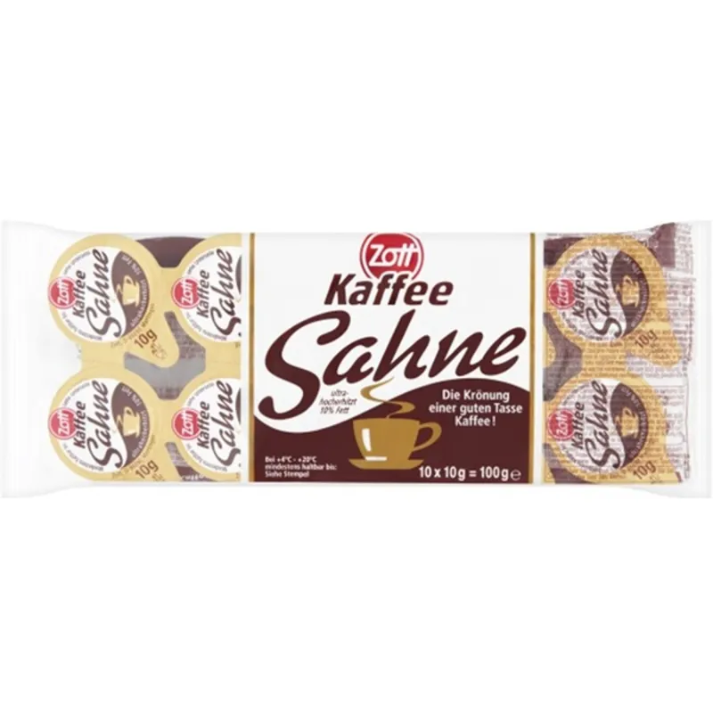 Zott 10x10 g-os kávétejszín Zott 10x10 g-os kávétejszín