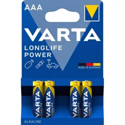 Varta Longlife Power alkáli Mni ceruzaelem AAA 1.5 V (4db/csomag)  (4903121414)