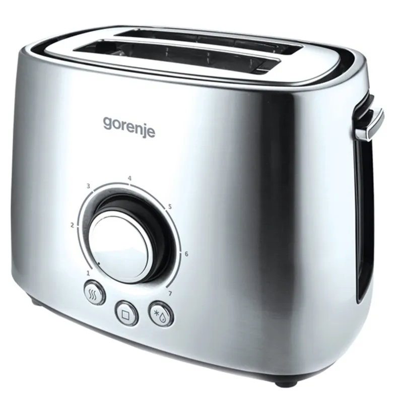 Gorenje T1000E fém 2 szeletes kenyérpirító Gorenje T1000E fém 2 szeletes kenyérpirító