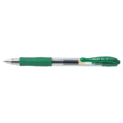 PILOT Zseléstoll, 0,25 mm, nyomógombos,"G-2", zöld