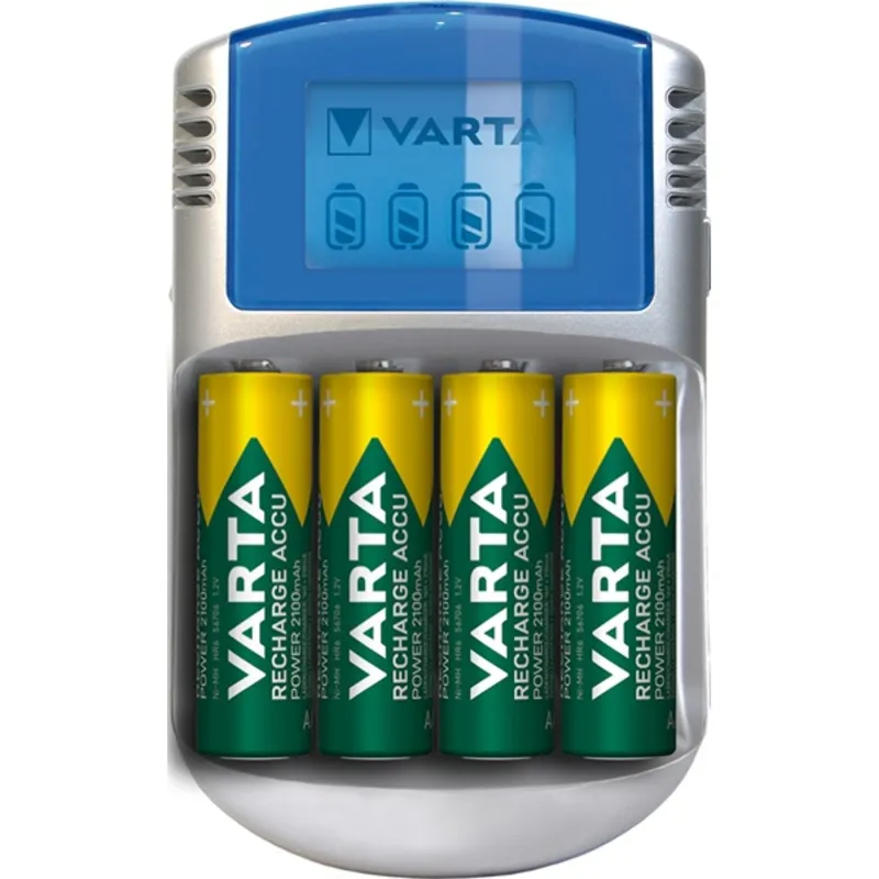Varta LCD akku töltő + AA 2600 mAh 4db akkuval + 12V + USB (57070201451) Varta LCD akku töltő + AA 2600 mAh 4db akkuval + 12V + USB (57070201451)