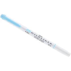 Zebra Mildliner Fluorescent kék kettős végű szövegkiemelő