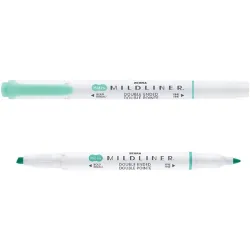 Zebra Mildliner Fluorescent kékeszöld kettős végű szövegkiemelő