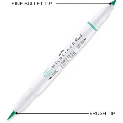 Zebra Mildliner Brush 10db-os kettős végű ecset marker