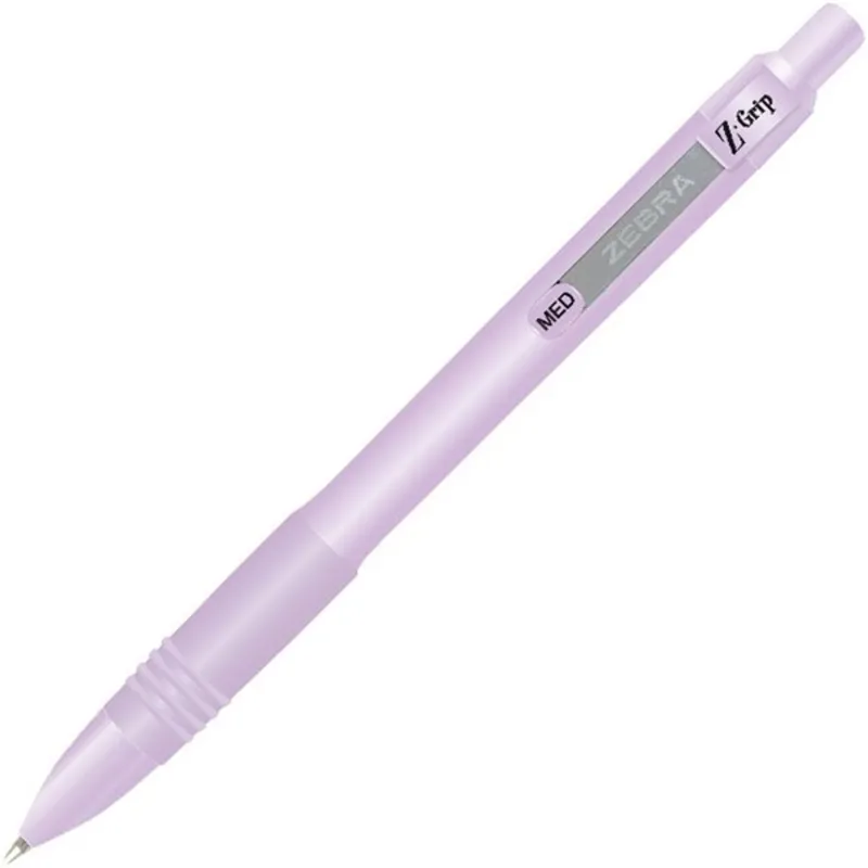 Zebra Z-Grip Pastel pasztell lila golyóstoll kék tintával Zebra Z-Grip Pastel pasztell lila golyóstoll kék tintával