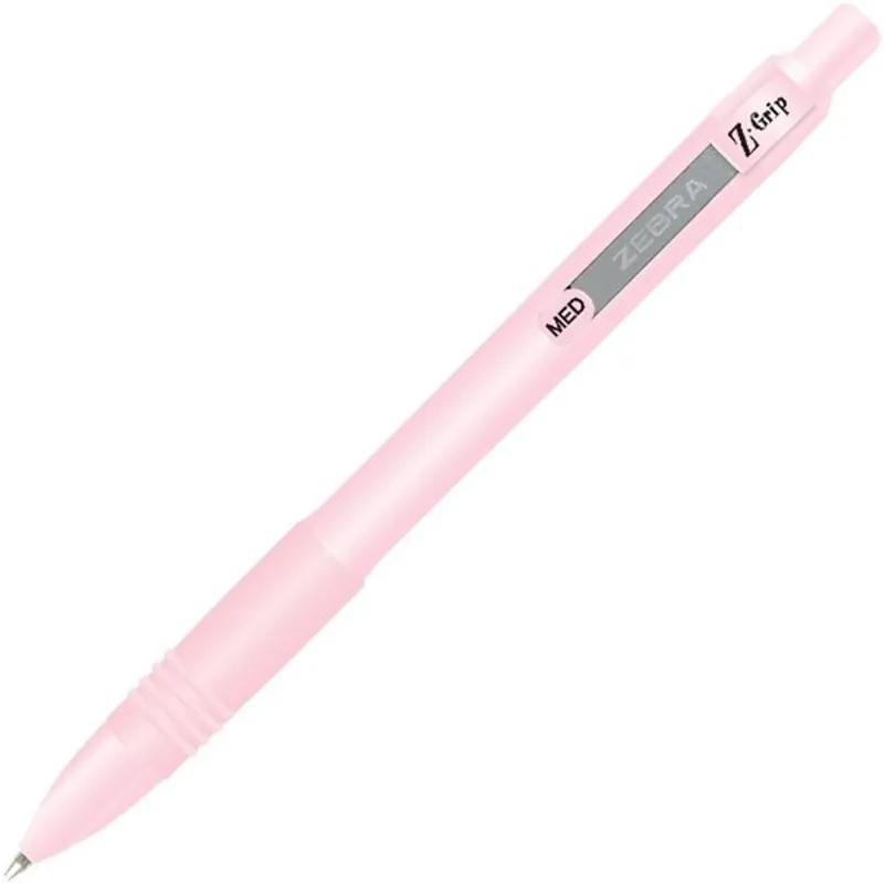 Zebra Z-Grip Pastel pasztell rózsaszín golyóstoll kék tintával Zebra Z-Grip Pastel pasztell rózsaszín golyóstoll kék tintával