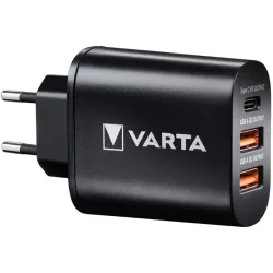 Varta univerzális 2xUSB, Type-C, 5,4  hálózati töltő fekete (57958101401)