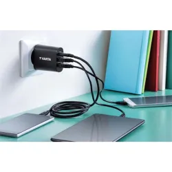 Varta univerzális 2xUSB, Type-C, 5,4  hálózati töltő fekete (57958101401)