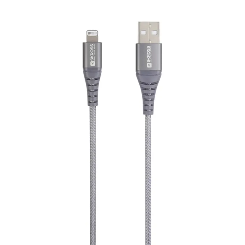 Skross USBC-TO-LIGHT-200-STEEL 2m Type-C/Lightning adat- és töltőkábel Skross USBC-TO-LIGHT-200-STEEL 2m Type-C/Lightning adat- és töltőkábel