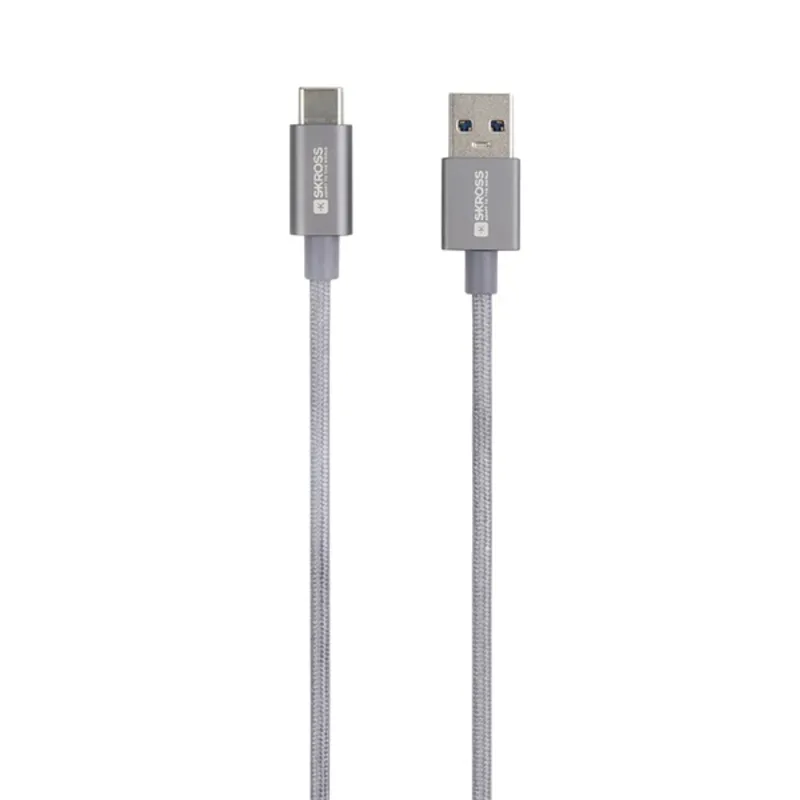 Skross USB-C-120-STEEL 1,2m USB/Type-C adat- és töltőkábel Skross USB-C-120-STEEL 1,2m USB/Type-C adat- és töltőkábel
