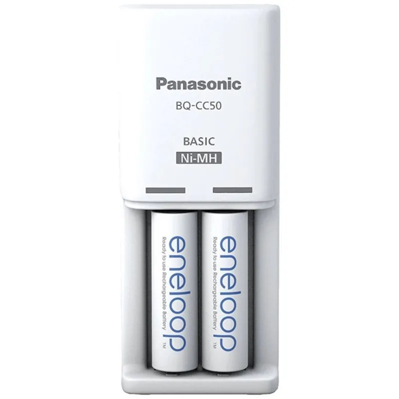 Panasonic Eneloop K-KJ50MCD20E AA 2000mAh időzítős akkutöltő +2xAA akku Panasonic Eneloop K-KJ50MCD20E AA 2000mAh időzítős akkutöltő +2xAA akku