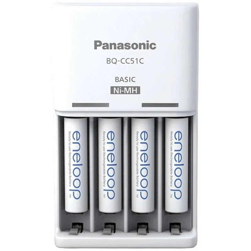 PANASONIC Eneloop Basic töltő + 4db 800mAh AAA elem PANASONIC Eneloop Basic töltő + 4db 800mAh AAA elem