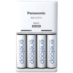 PANASONIC Eneloop Basic töltő + 4db 2000mAh AA elem