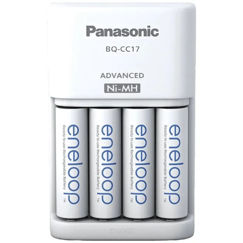 PANASONIC Eneloop Smart töltő + 4db 2000mAh AA elem PANASONIC Eneloop Smart töltő + 4db 2000mAh AA elem
