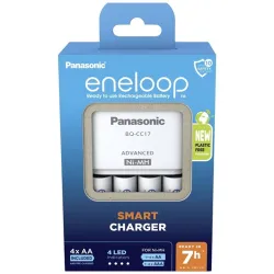 PANASONIC Eneloop Smart töltő + 4db 2000mAh AA elem