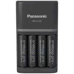 Panasonic Eneloop K-KJ55HCD40E AA 2500mAh gyors akkutöltő +4xAA akku