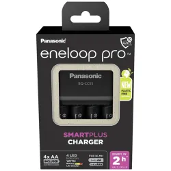 Panasonic Eneloop K-KJ55HCD40E AA 2500mAh gyors akkutöltő +4xAA akku