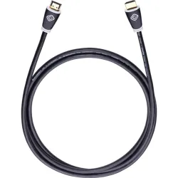 Oehlbach 126 Easy Connect 0,75m 4K fekete HDMI kábel ethernettel