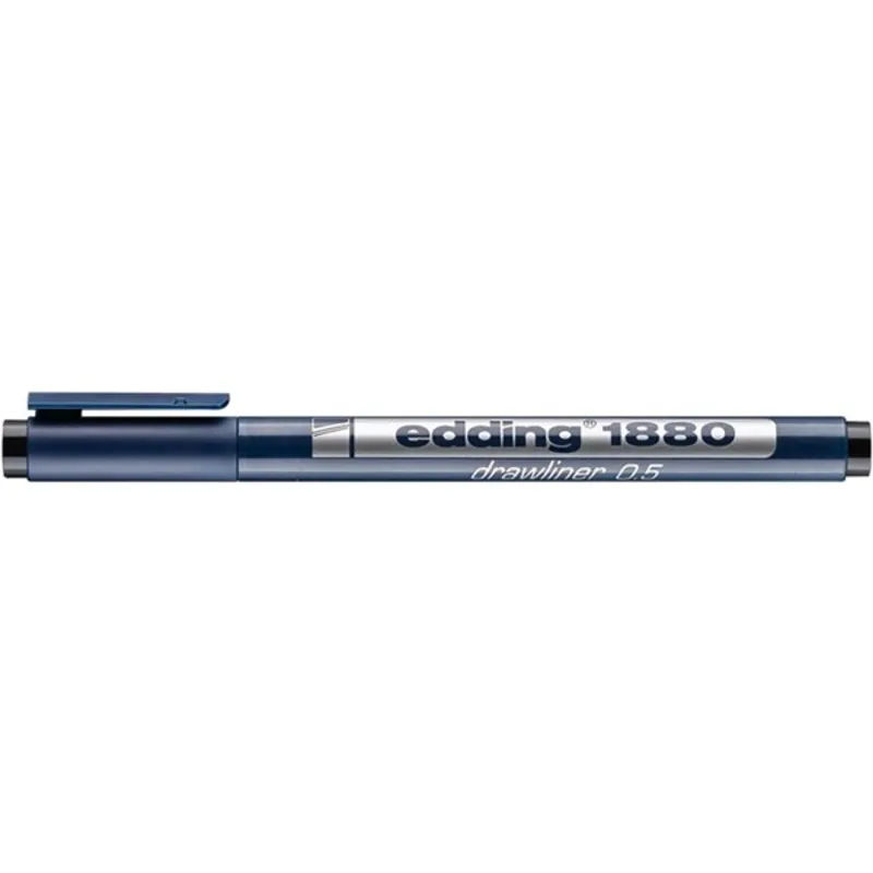 Edding 1880 Drawliner 0.5 Fekete D10 Edding 1880 Drawliner 0.5 Fekete D10