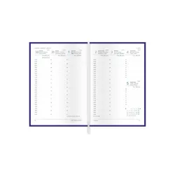 Kalendart Madeira 2025 M012 B6 heti beosztású rózsa-lila határidőnapló