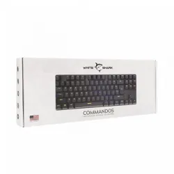 White Shark GK-2106B Commandos Red Switch Mechanical Keyboard Black HU