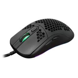 WHITE SHARK GM-5007B GALAHAD gamer egér, fekete, 6400 dpi