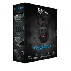 WHITE SHARK GM-5007B GALAHAD gamer egér, fekete, 6400 dpi