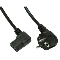 Akyga PC tápkábel derékszögű csatlakozókkal 3m (AK-PC-12A)