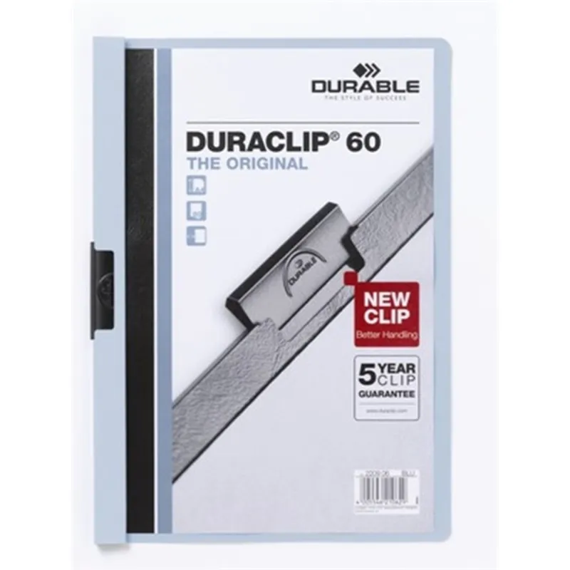 Durable Duraclip A4 60lapos világoskék clip-mappa Durable Duraclip A4 60lapos világoskék clip-mappa