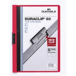 Durable Duraclip A4 60lapos piros clip-mappa