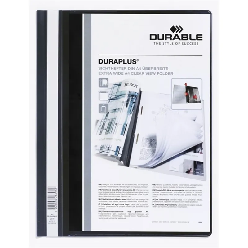 Durable Duraplus fekete gyorsfűző Durable Duraplus fekete gyorsfűző