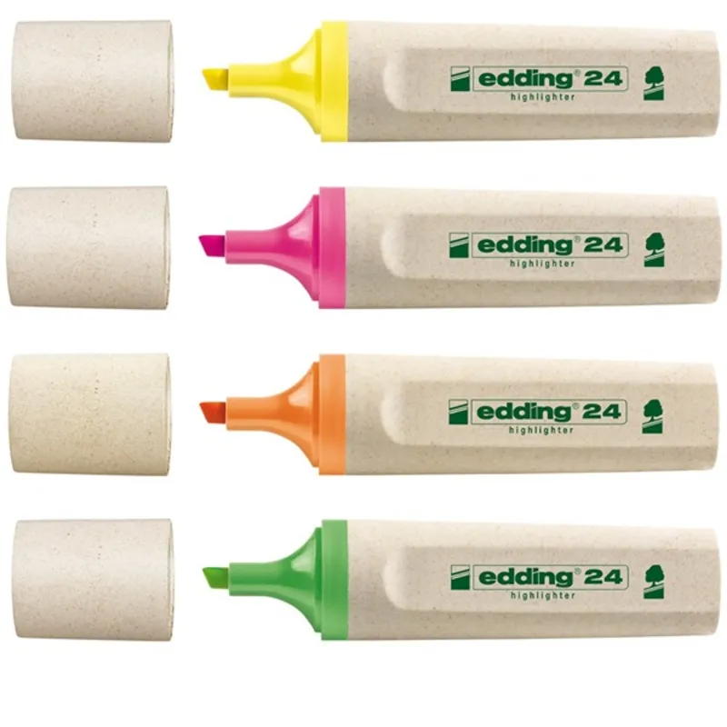Edding 24 Ecoline 4db-os vegyes színű szövegkiemelő Edding 24 Ecoline 4db-os vegyes színű szövegkiemelő