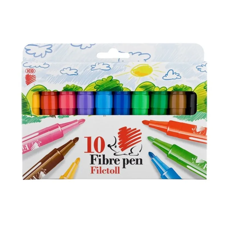 ICO Süni vastag 10db-os vegyes színű marker ICO Süni vastag 10db-os vegyes színű marker