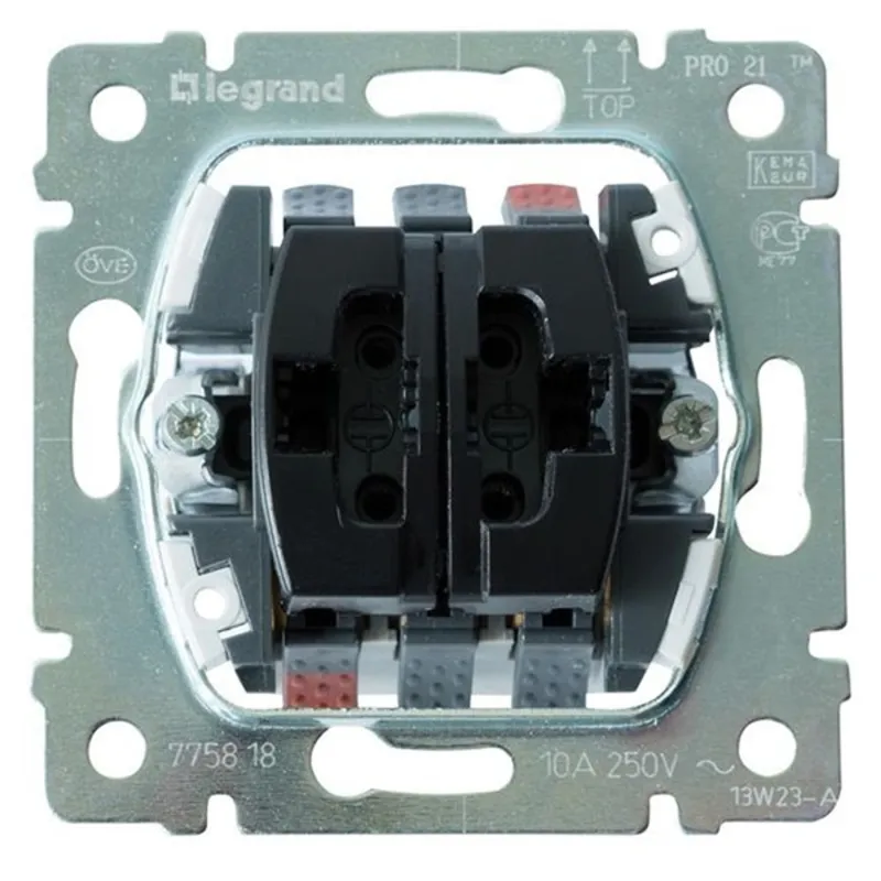 Legrand 775818 Galea Life kettős váltóérintkezős nyomó Legrand 775818 Galea Life kettős váltóérintkezős nyomó