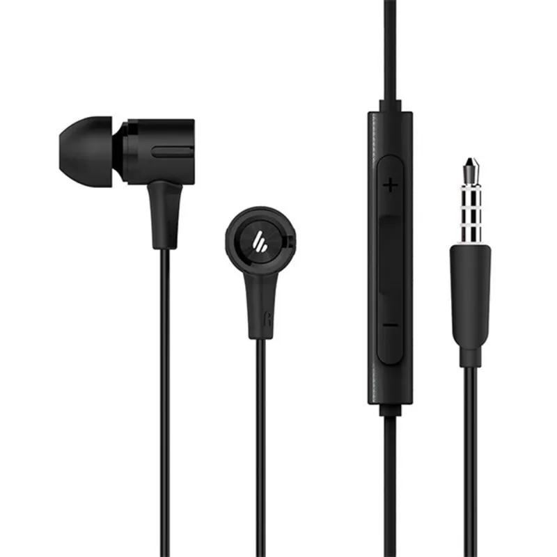 Edifier P205 vezetékes mikrofonos fekete fülhallgató Edifier P205 vezetékes mikrofonos fekete fülhallgató