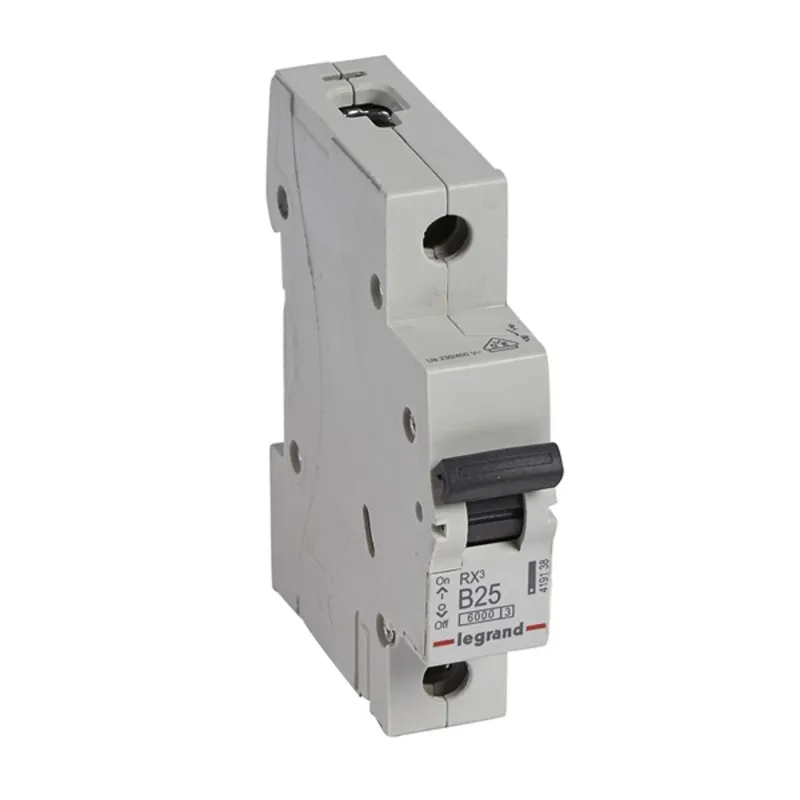 Legrand 419138 RX3 B25 6kA BIC 1 pólusú kismegszakító Legrand 419138 RX3 B25 6kA BIC 1 pólusú kismegszakító