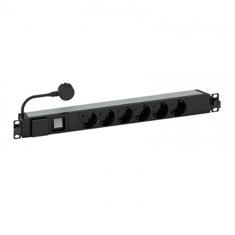 LEGRAND elosztósor 19"/1U túlfeszültség-védelemmel KIM:6xSCH-gyermekvédett TÁP: LEGRAND elosztósor 19"/1U túlfeszültség-védelemmel KIM:6xSCH-gyermekvédett TÁP: