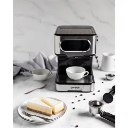 Gorenje ESCM15DBK eszpresszó kávéfőző szürke-fekete