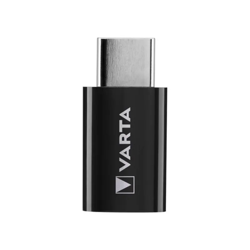 Varta Speed Charge & Sync Adapter micro USB - USB TYPE C Black Varta Speed Charge & Sync Adapter micro USB - USB TYPE C Black