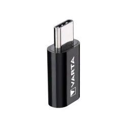 Varta Speed Charge & Sync Adapter micro USB - USB TYPE C Black